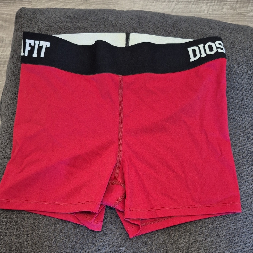 Women's Red Athletic Shorts